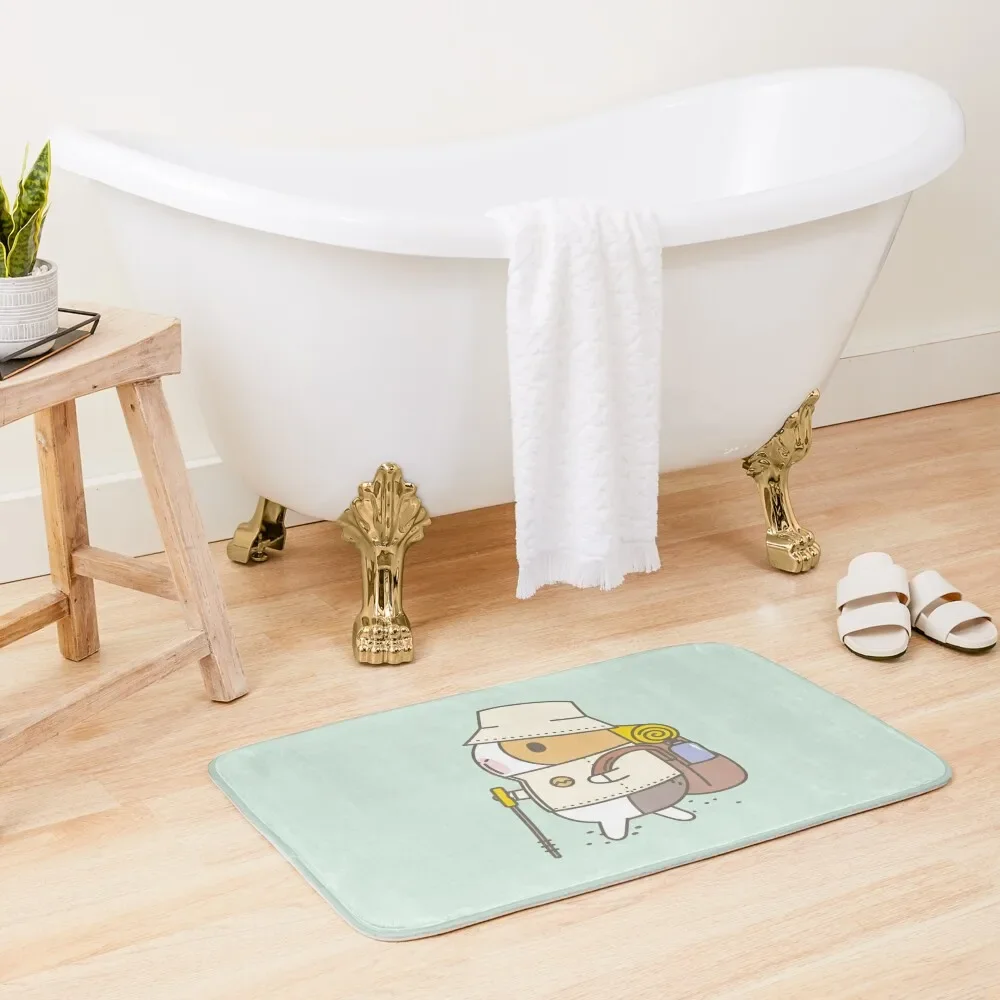 

Bubu the Guinea Pig, Hiking Bath Mat Bathrooms Accessories Novelties Room Carpet Hallway Carpet Bathroom Accessories Sets Mat