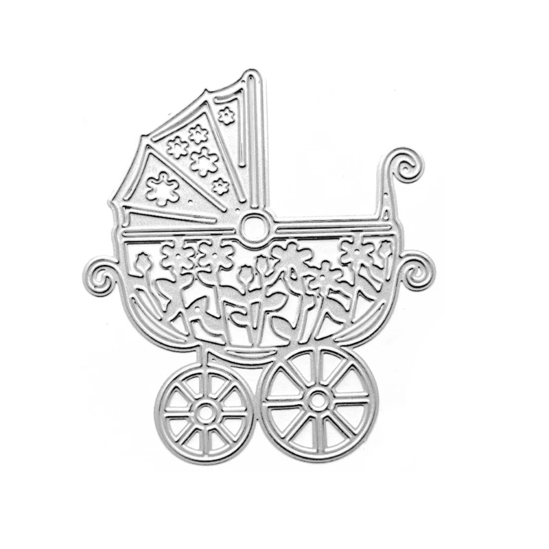 Baby Stroller Metal Cutting Dies Template Scrapbook Album Paper Card Embossing Dropship