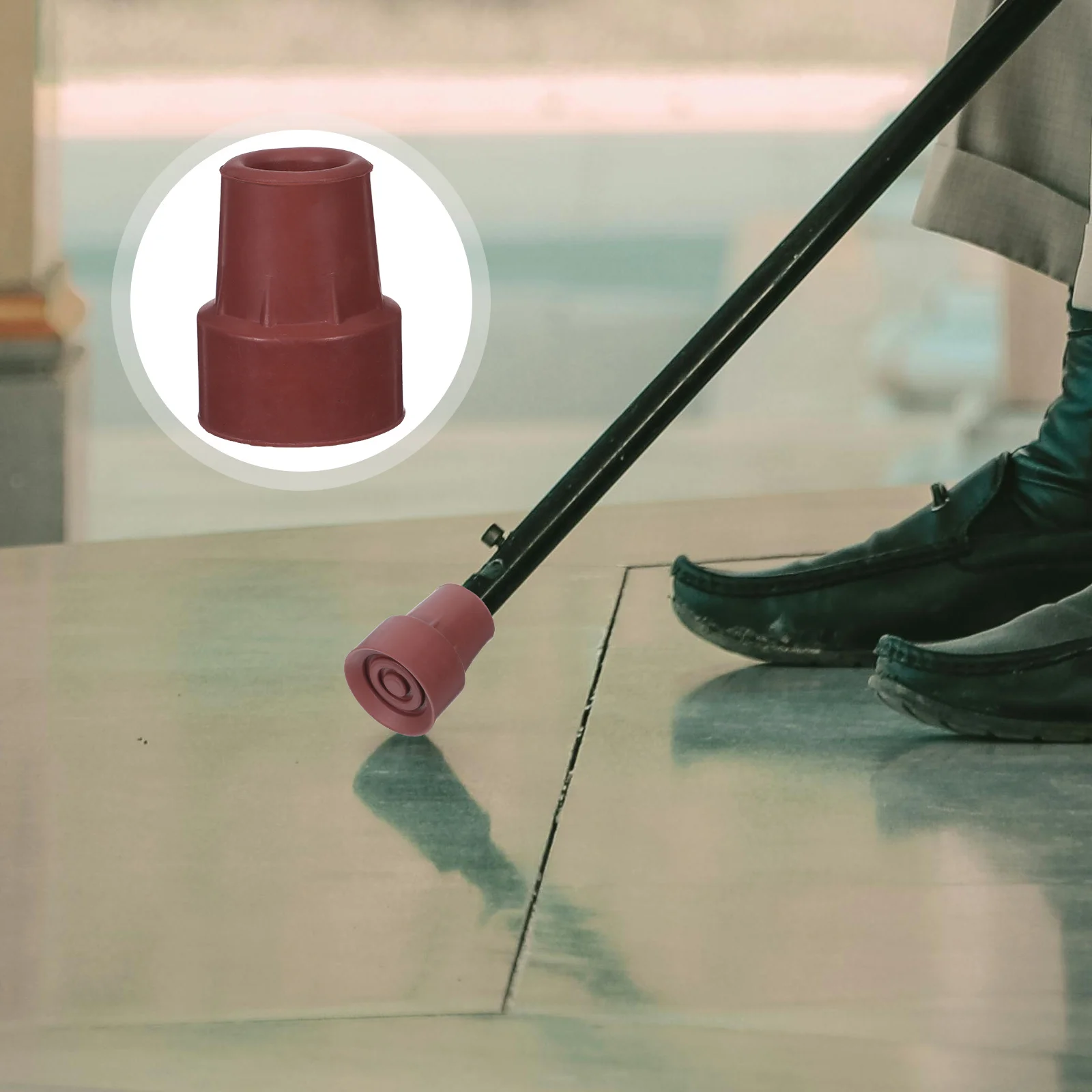 

8Pcs Rubber Cane Tips for 19mm Walking Poles Antislip Design Lightweight and Detachable for Outdoor Adventures