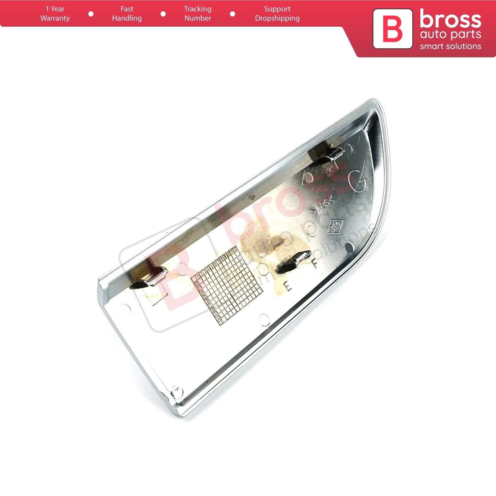 Bross BSP562-1 Chrome DCI Badge Emblem 82 00 717 150 / 8200717150 Tersisa untuk Megane MK2 2002-2008; Scenic MK2 2003-2009