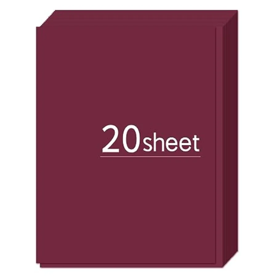 

20 листов плотной бумаги/картона 8,5x11 дюймов, 250 г/м², 92 фунта, для DIY-проектов, скрапбукинга, приглашений