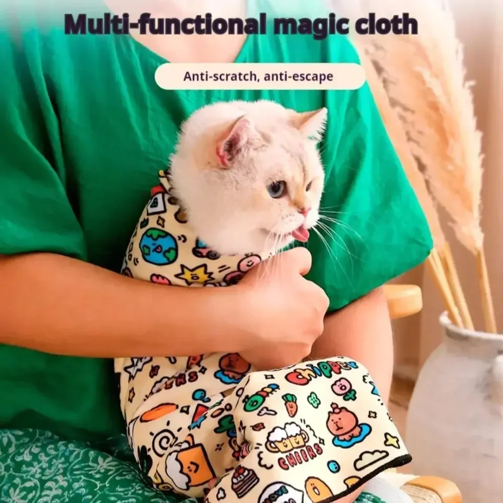 Panno BaiTie per gatti, panno magico fisso, avvolgimento per animali domestici, tessuto per gatti, chiodi da taglio, iniezione, artefatto antigraffio e anti morso