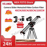 YELANGU Professional Camera Slider Motozied Video Carbon Fiber Track Rail with Mute Motor Time Lapse Wireless Control Remote