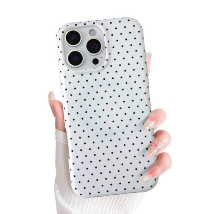

Magnetic for iPhone 13/iPhone 14 Case Compatible with MagSafe, Fashion Cute Polka Dot Phone Case Simple Chic Aesthetic Polka Do