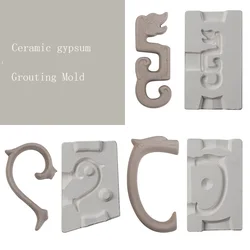 Creative Gypsum Plaster Mold Moulds For Diy Pottery Clay Ceramic Coffee Cups Handle Shaper Tools 25 Style