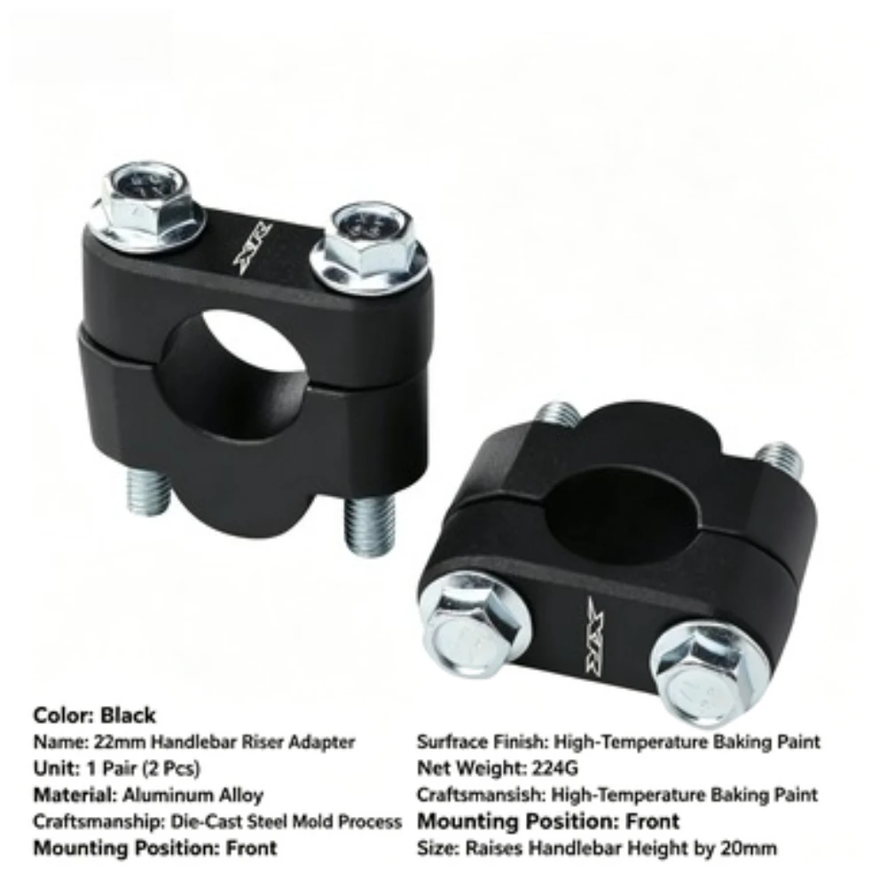 

Motorcycle Handlebar Heightening Base for Honda XR150L XR650L XR125L XR230 MOTARD XR250 TORNADO