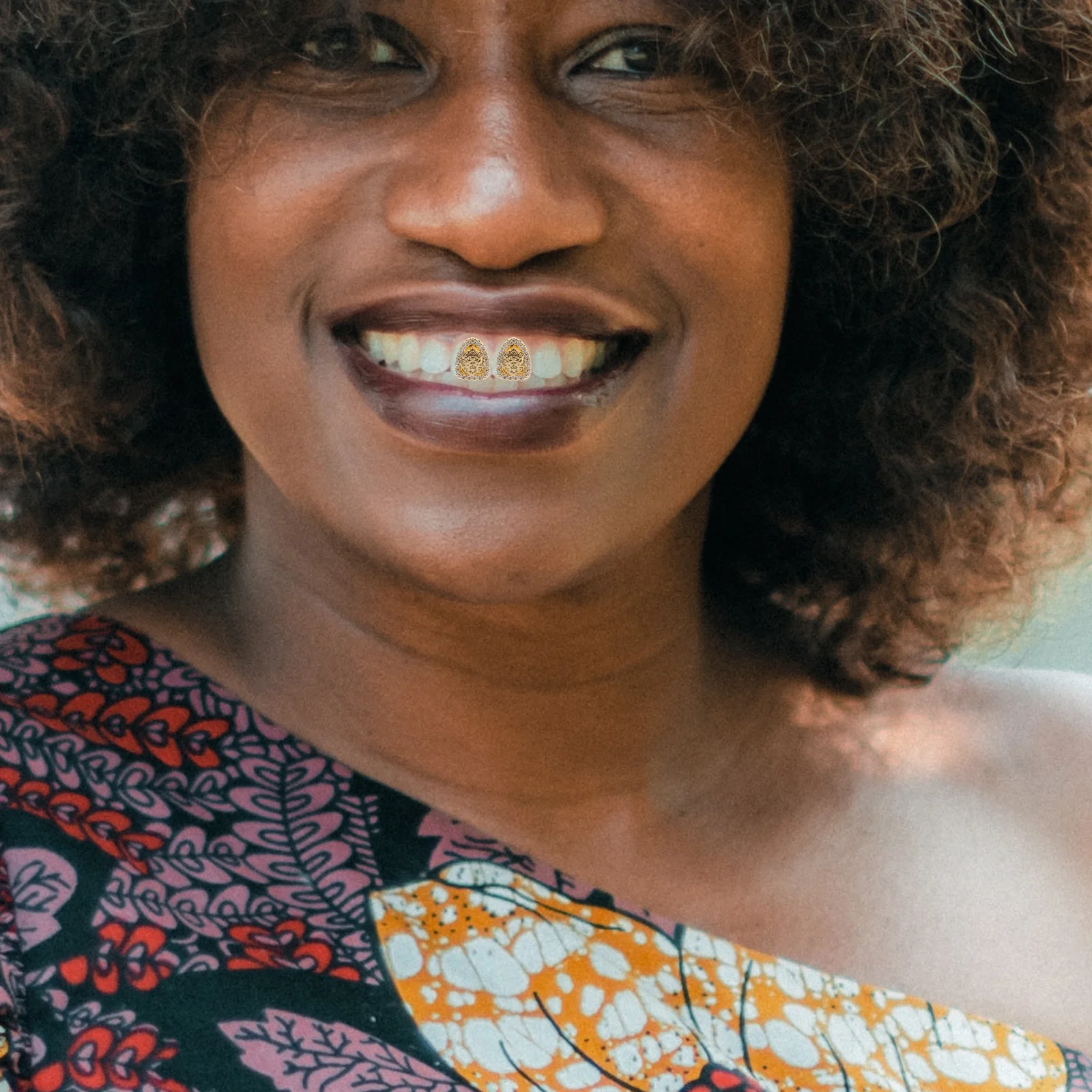 1 مجموعة واحدة غطاء الأسنان سبائك الزنك الأسد نمط وهمية الأسنان قبعات الهيب هوب نمط الزخرفية الفم شواء ل مغني الراب اكسسوارات المعادن #1