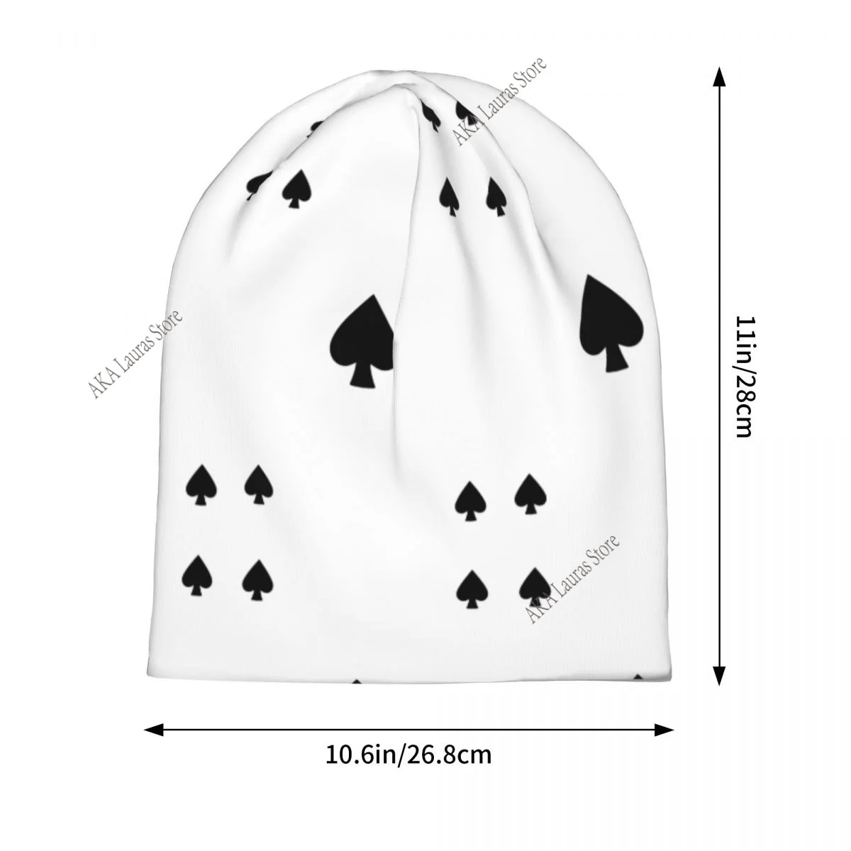 Alice im Wunderland Karten Herbst weibliche warme Mützen doppelt verwendete Outdoor-Mützen