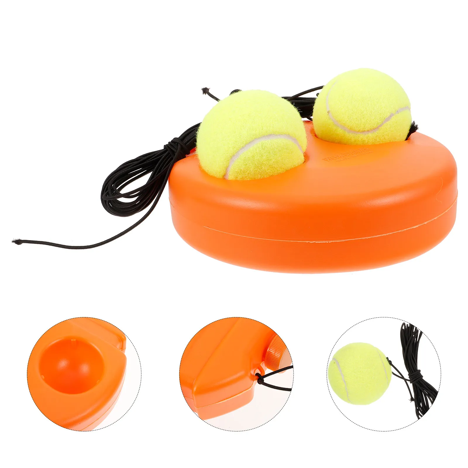 

1Set Tennis Training Device for Solo Practice Indoor Outdoor Reusable Nylon Plastic Base Reflex Coordination Skill Builder