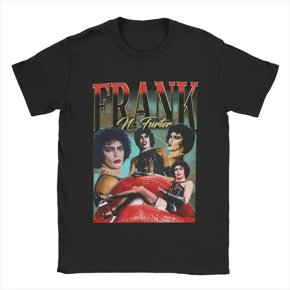 Casual Frank N Furter The Rockys Horror Picture Show T-Shirts Men Crew Neck 100%