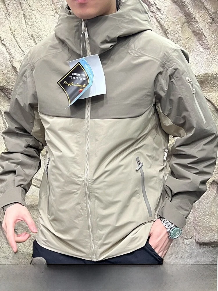 

All-Match Polar Skiing Series Hard down Jacket Men's Outdoor Cold Resistant 90 White Duck down Padded Coat Casual Style