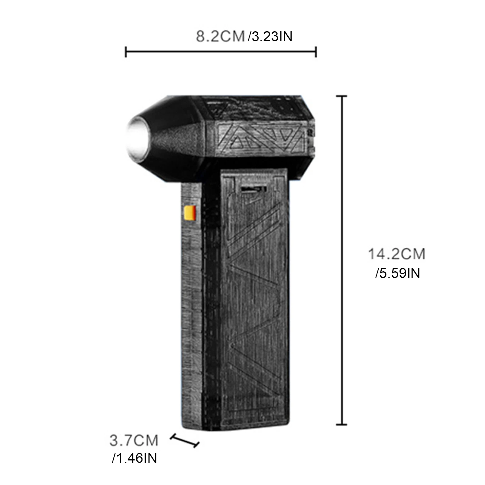 130000 giri/min Turbo Ventilatore Spolverino elettrico senza fili Spazzaneve regolabile a 3 marce per tastiera del computer Casa e auto all'aperto