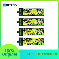 LAVA II 1S 480mah 95C Battery For Air75, Meteor75 Pro, Cetus Pro, Cetus X Whoop Drone FPV Racing Drone Airplanes