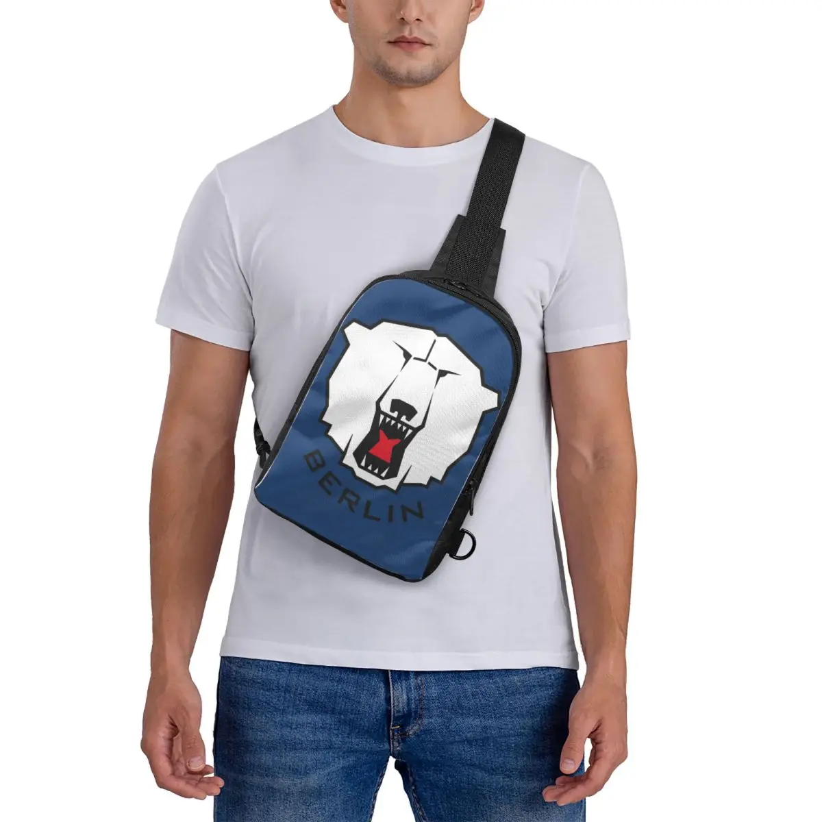 

Eisbaren Berlin Chest Bag Crossbody Backpack Sling Shoulder Bag For Men Traveling Hiking Daypack