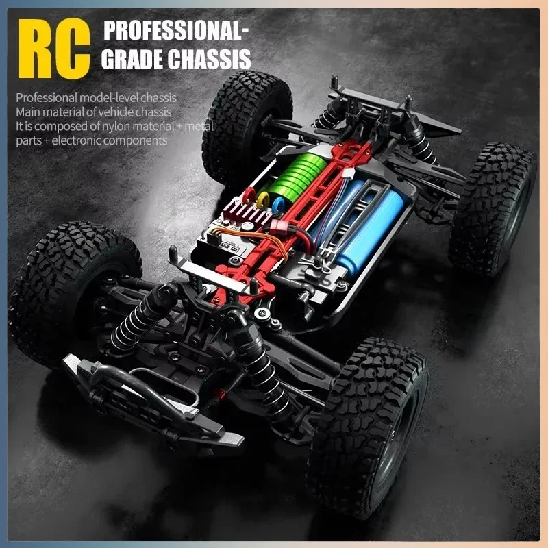 16103PRO 1:16 4WD RC Car with LED 2.4G Remote Control Cars 70KM/H High Speed Drift Monster Truck for Kids VS WLtoys 144001 Toys