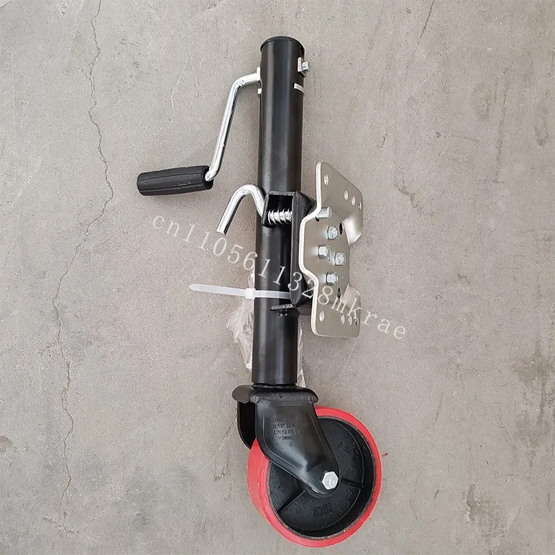 

New black 6-inch wheels, 1200 pound rotating trailer jack, RV camping car parts and accessories, trailer brand new