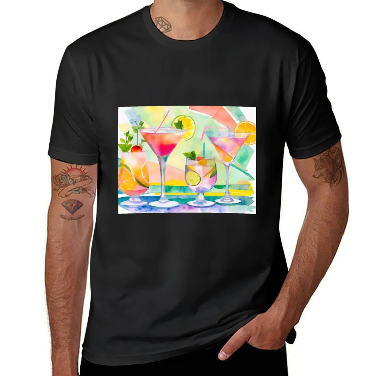 Modern Cocktails IV T-Shirt anime boys whites plus sizes mens funny t shirts