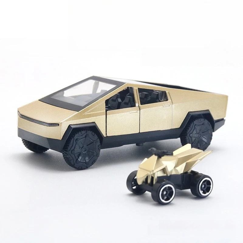 

(Bag) 1/36 Special Pickup Truck with Motocross Alloy Car Model Boy Metal Car Toy Pull Back