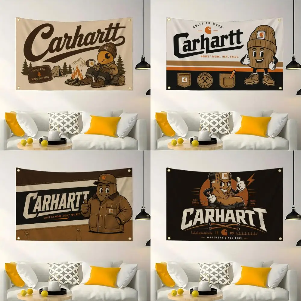 Banderas C-Carhartt, banderas decorativas para interiores y exteriores, muebles personalizados, decoraciones para paredes y jardines