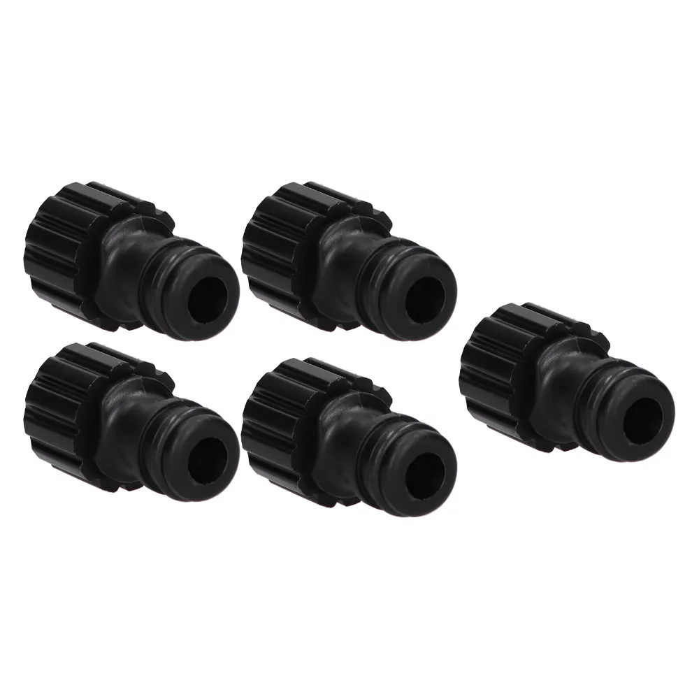 10PCS ABS Nipple Connector M18 X 1.5mm Female Thread Black 18 Mm Nipple Connector Lightweight Pump Connector Plumbing Use