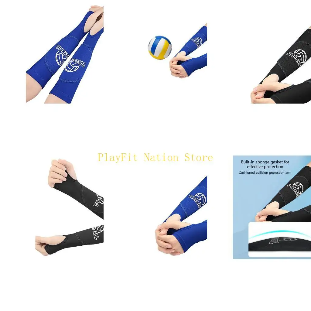 

242F 2 шт. волейбольные нарукавники, защита запястья, волейбольные налокотники, рукав для прохождения предплечья