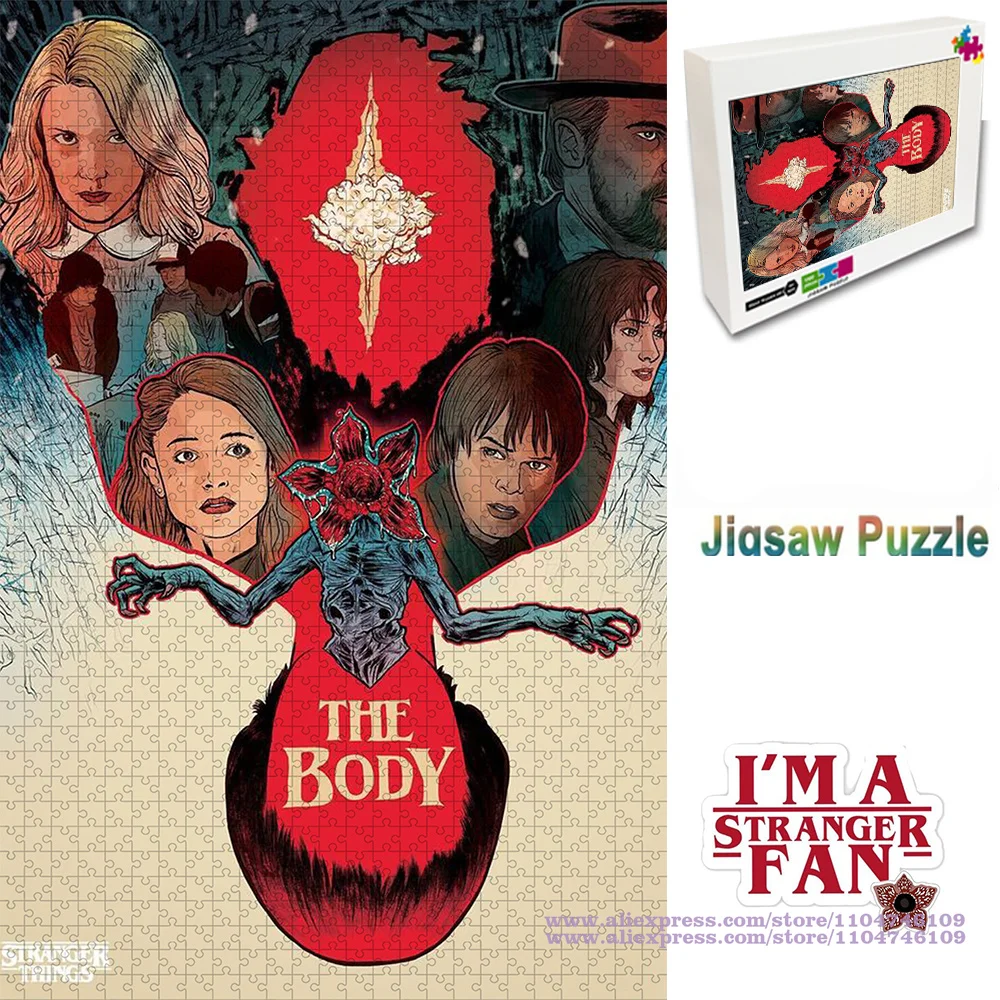 

Stranger Things Puzzle Jigsaw 108/200/300/500/1000/1500Pcs Intelligence Puzzles for Fans Unique Puzzle Gifts Home Decoration