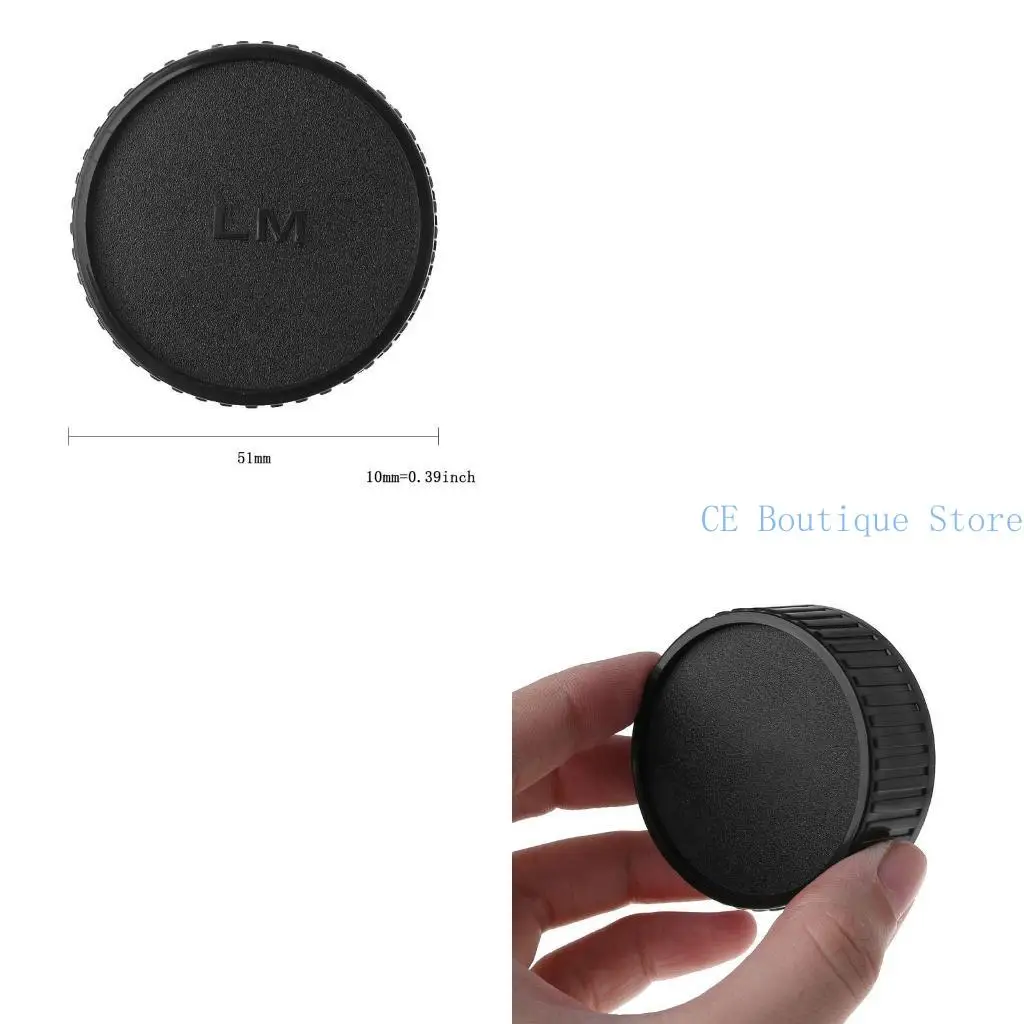 652F Tutup Tubuh Kamera Hitam dan Tutup Penutup Lensa Belakang Untuk untuk LM LM Lensa Kamera