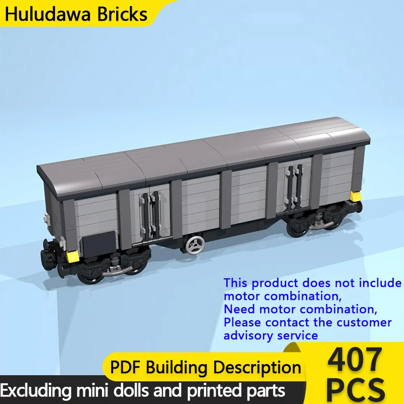 

Модель городской автомобиль MOC, строительные кирпичи, 8-колесная серая коробка, вагон, модульная технология, детские праздничные подарки, сборка игрушек, костюм