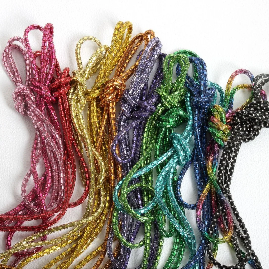 

50Yards Crystal Rhinestone Rope Glass Diamond Cord Bling Rhinestone Rope For Shoes Bags Clothing DIY Craft Sewing Accessories