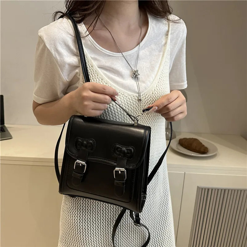2025 summer new niche design casual fashionable and trendy small square bag women backpack wholesale price