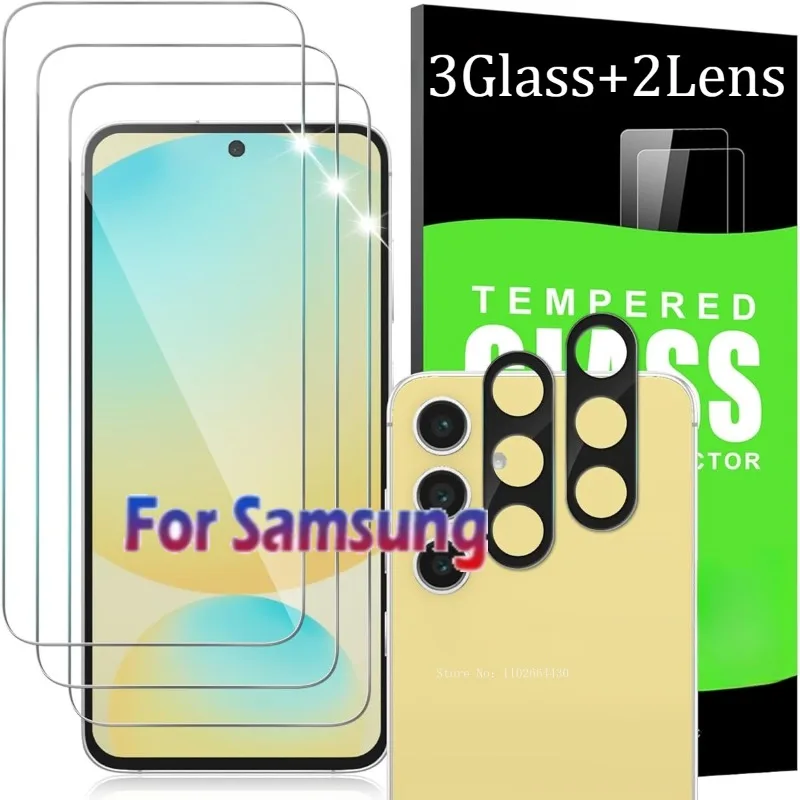 

Защитная пленка из закаленного стекла HD для Samsung Galaxy A30 A31 A32 A33 A34 A35 A36, стекло + 2 шт., защитная пленка для объектива