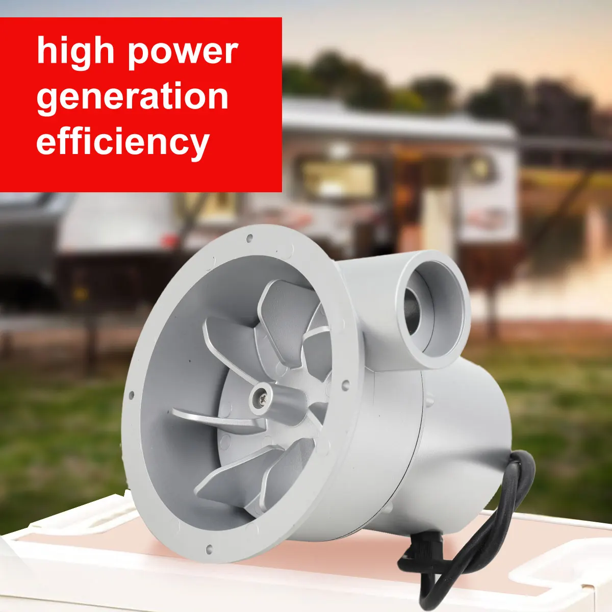 Generador hidróeléctrico de agua de 100W, instalación sencilla, Mini generador de agua con Control remoto disponible para jardín