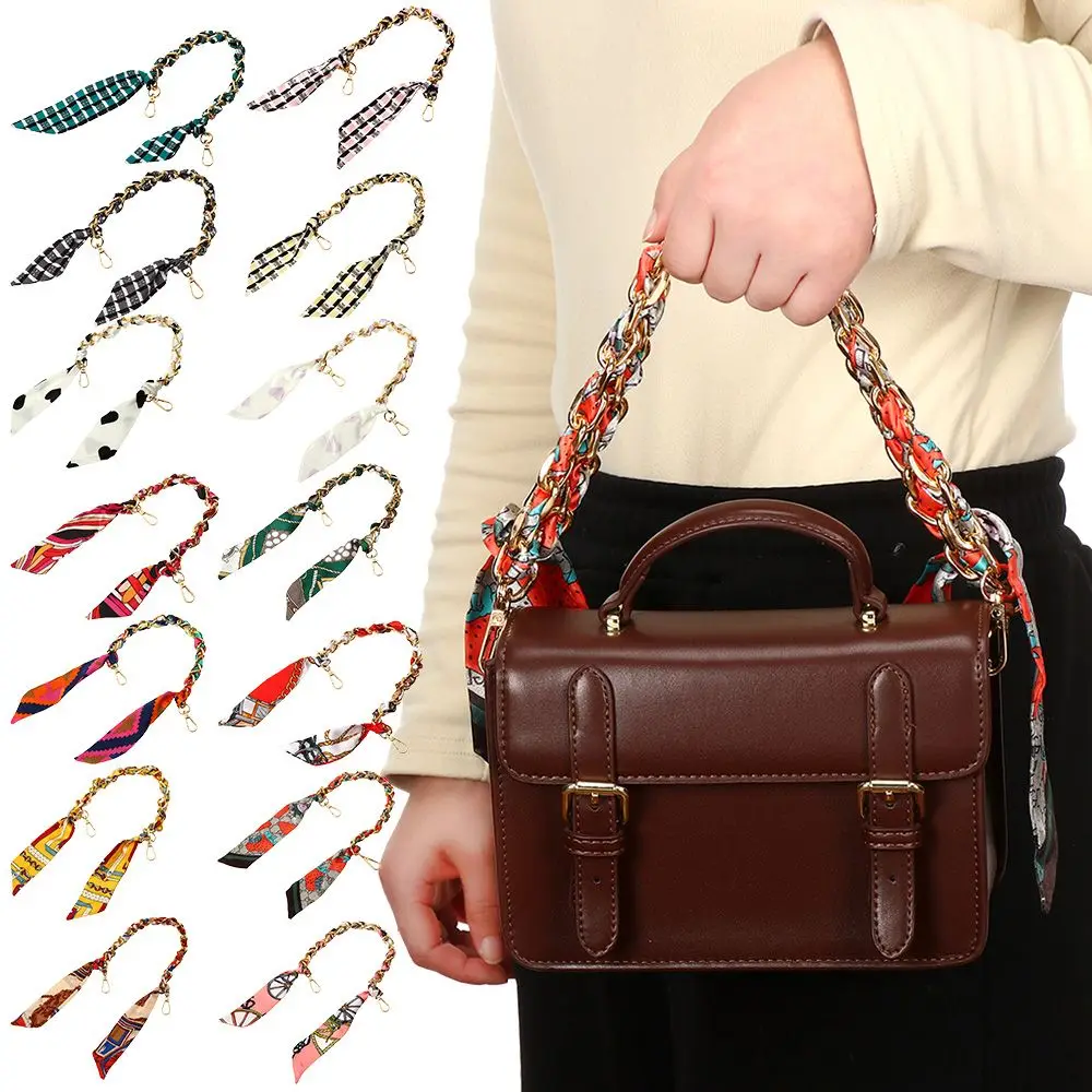 1Pcs Detachable Metal Alloy Handbag Accessory Purse Chain Bags Belt Straps Silk Scarf Chain Bag Belt Bags Chains