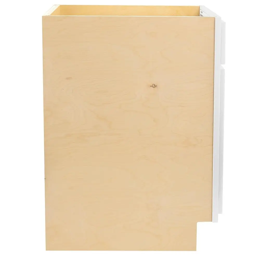 Quicklo Rta (pronto da montare) |   Mobili da cucina con base - Stile Shaker |   Made In America (Bianco puro, 18"" Wx34,5 Hx24 D