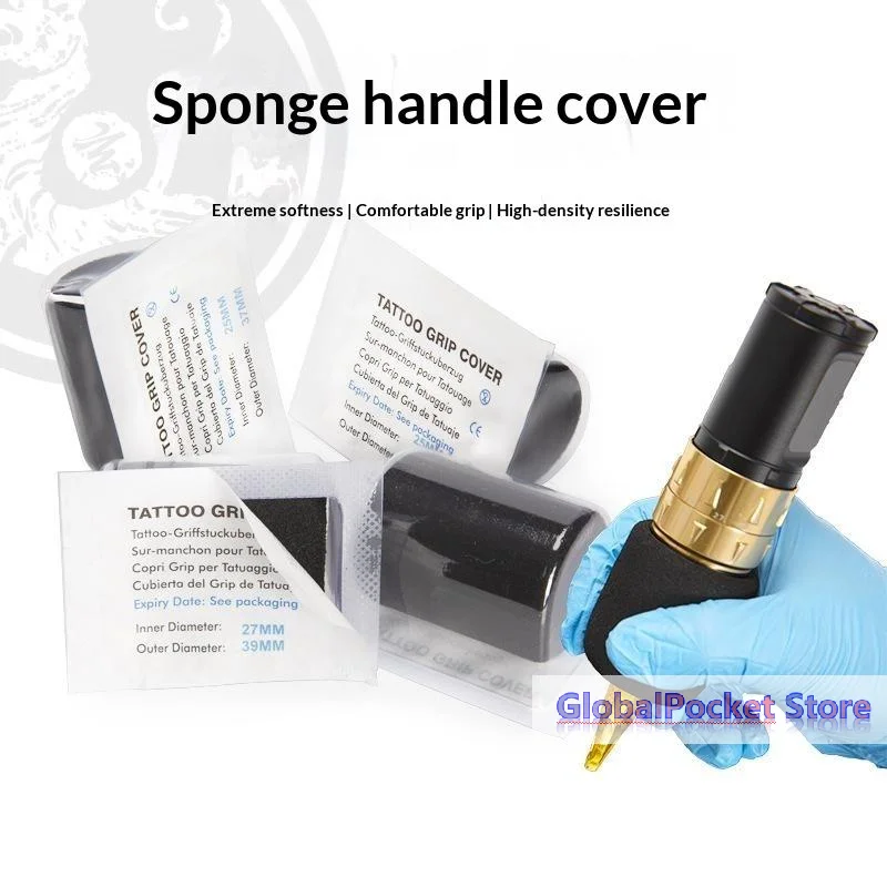 [TG823]1Pc Anti Slip Memory Foam Tattoo Grip Cover Fits 25 To 30mm Diameter Tattoo Pen Portable Sponge Grip Sleeves Tool
