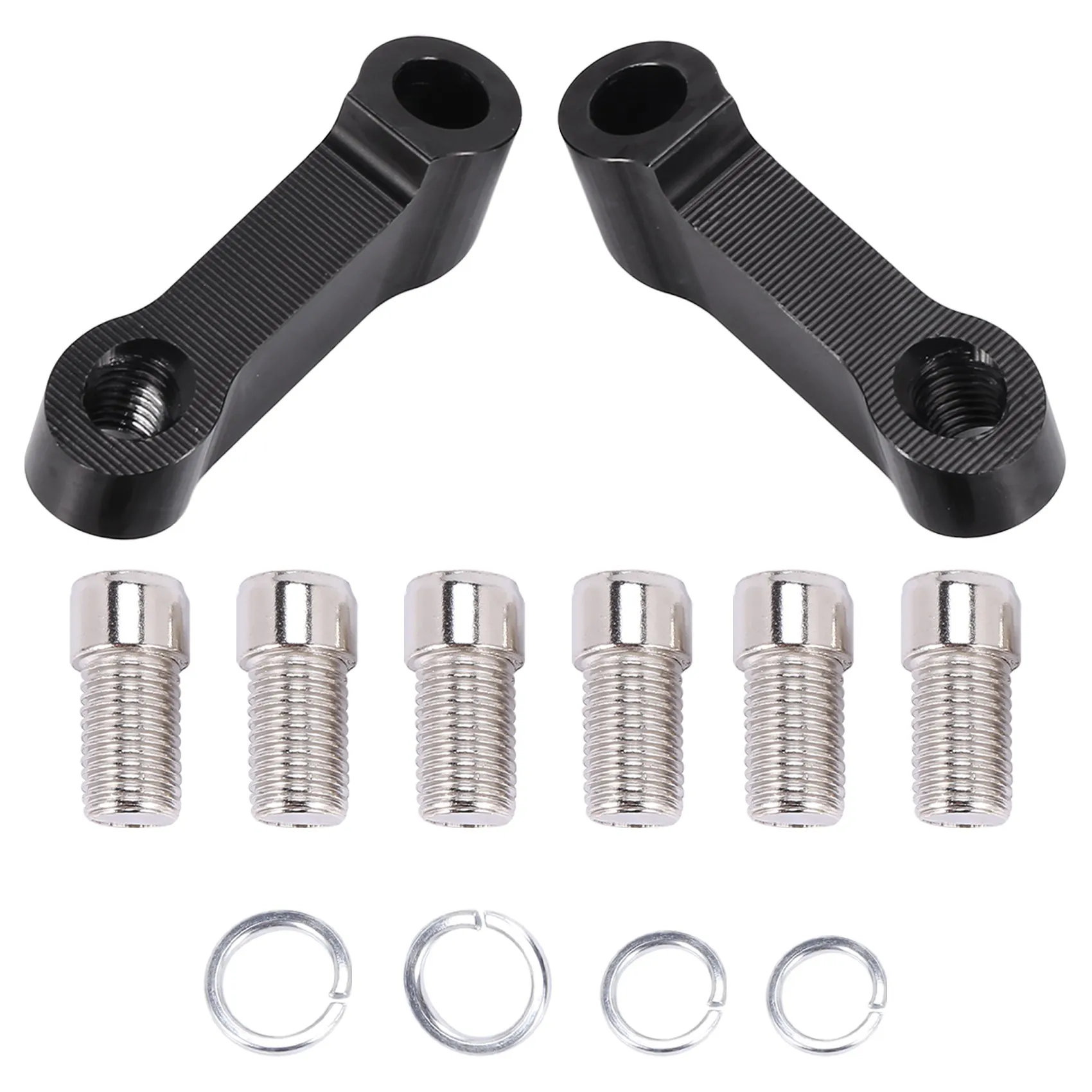 CNC Universal Aluminum 10Mm Motorcycle Mirror Mount Riser Extenders Spacers Extension Adapter Adaptor Moto M10 Accessories