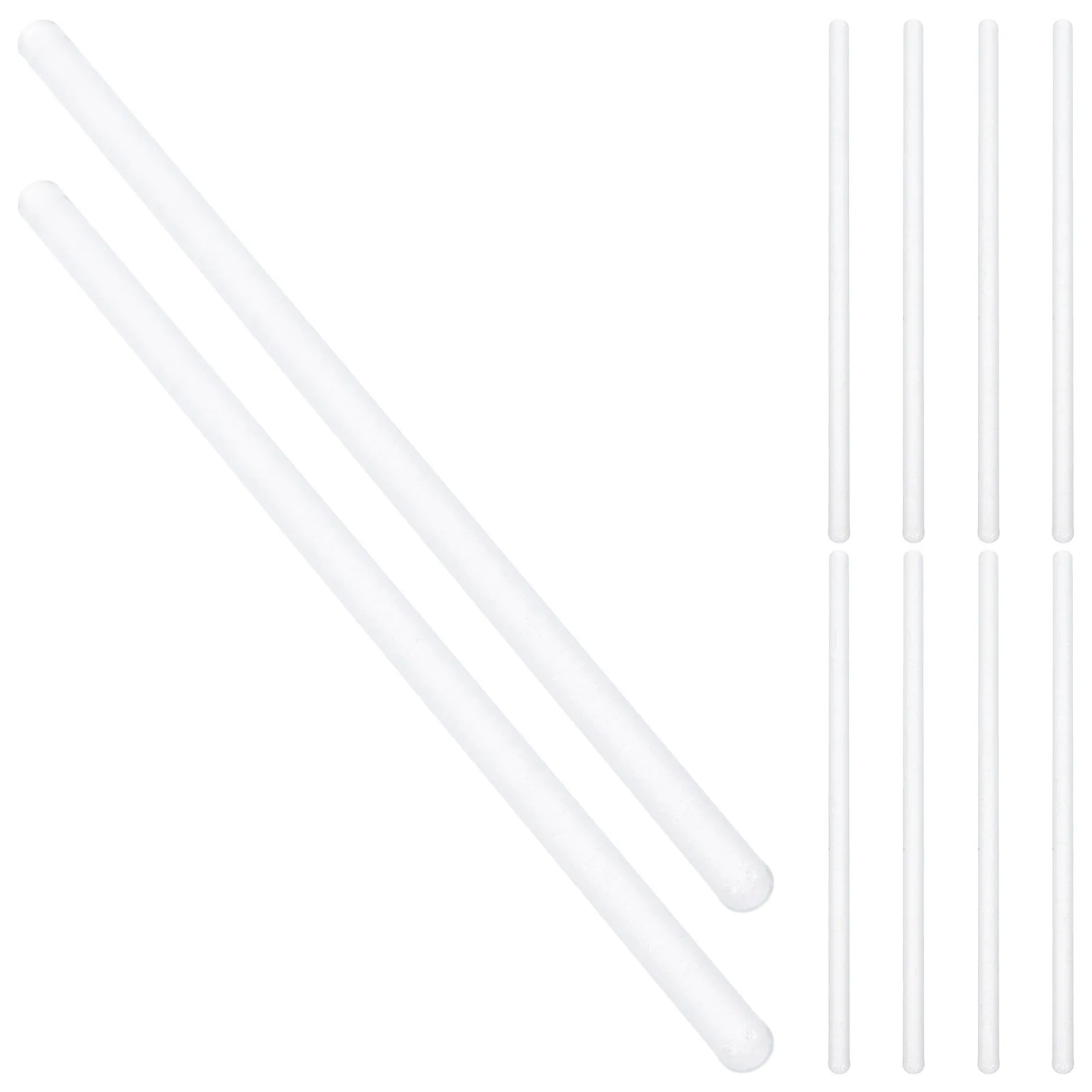 10Pcs Glass Stirring Rods Smooth Rounded Ends Easy Clean Long Stir Sticks for Laboratory Home Science Education Chemistry