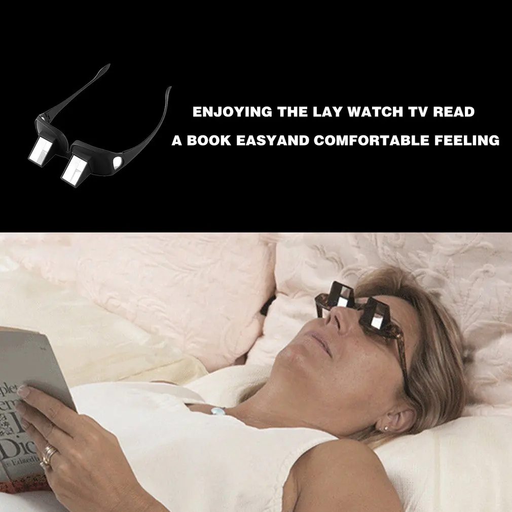 Lazy Glasses Bed Prism Horizontal High Definition Eyewear Periscope Lie Down Eyeglasses for Reading and Watch TV in Bed