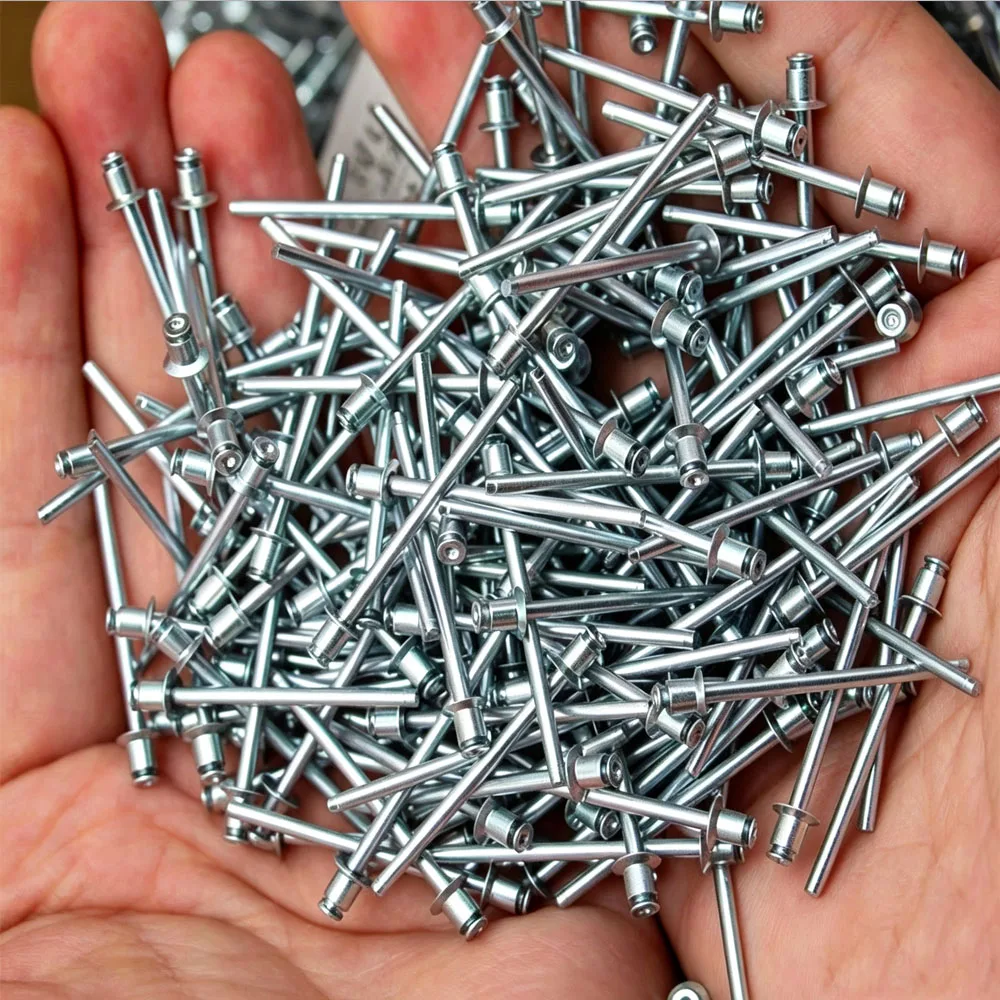 2.4/3.0/3.2mm Double Countersunk Blind Rivets Carbon Steel Circuit Board Rivets 100 Pieces Assortment Kit