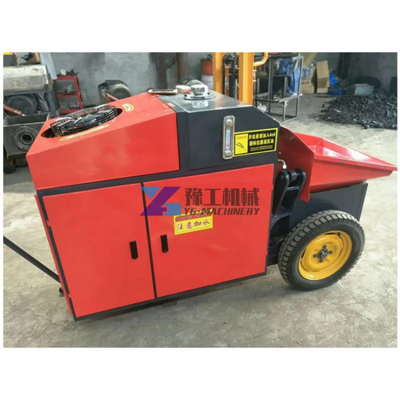 Electric Concrete Trailer Pump Cement Mortar Delivery and Grout Pump