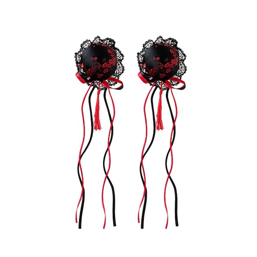

New Chinese Style Lolita Headdress Handmade Traditional Hairclips Kawaii Cosplay Cheongsam Hair Bag Girl