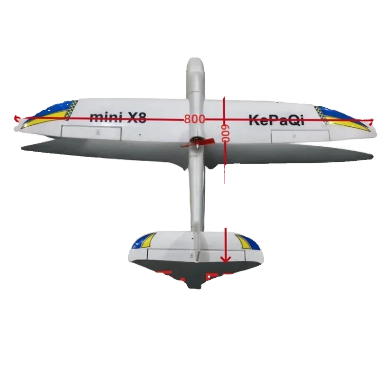 Kpq-Modelo Surfer Mini Aircraft atualizado, Asa fixa, Controlo remoto, Glider Starter, Wingspan, 800mm, RC Palace, Novo, X8