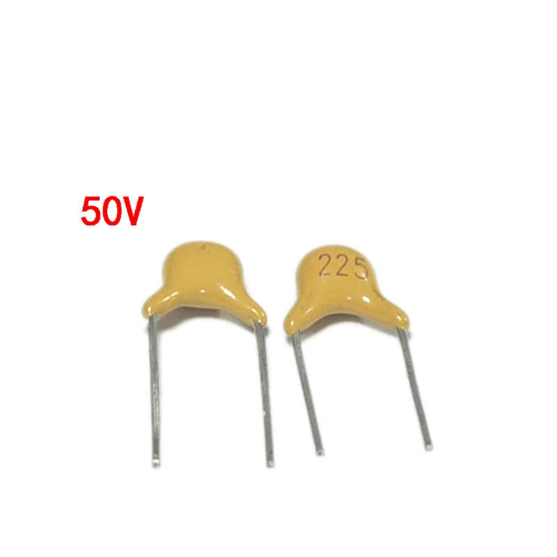 100PCS Monolithic Capacitor 2.2UF 225 50V Pin Pitch 5.08 MM ± 20% The Infinite Capacitance