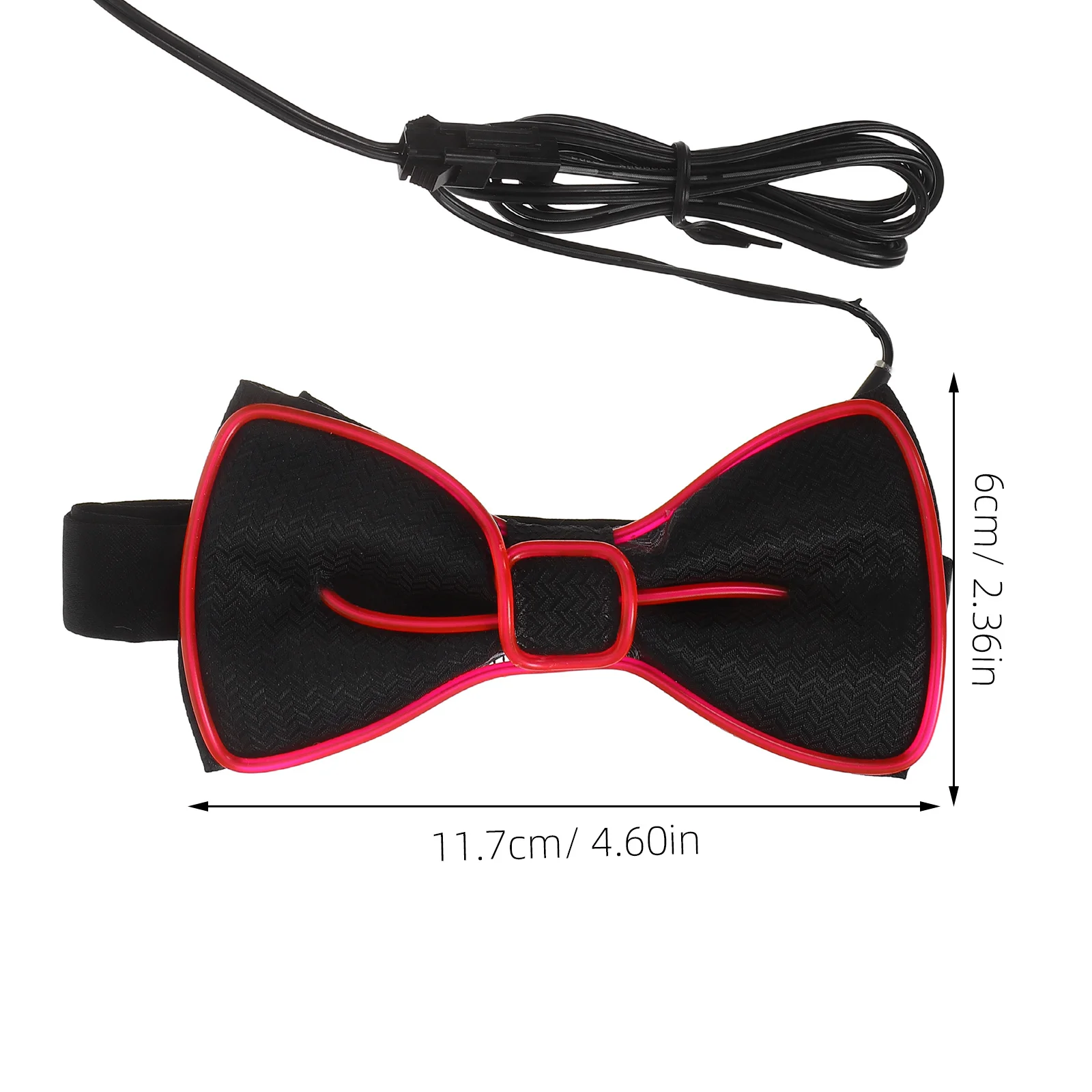 مضيئة وامض طوق حزب القوس لجميع القديسين زي حزب التعادل الديكور متوهجة ربطة القوس فيونكة الديكور هدية الوردي #3