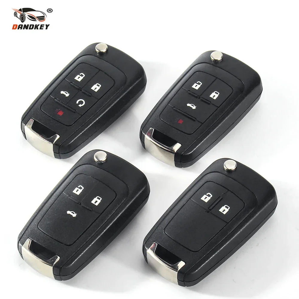 DANDKEY 2/3/4 pulsanti Remote Flip pieghevole Car Key Shell Cover Case per Chevrolet Camaro/Cruze/Equinox/Impala/Malibu/Sonic