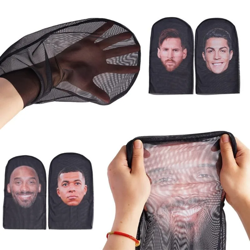 3D Lustige Nahtlose Maske Halloween Cosplay Maske Witzige Gesichtsmaske Bedruckter Kopfschutz Berühmte Persönlichkeit Eisseide Sonnenschutz Kopfmaske – Detail 5