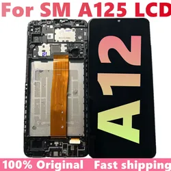 Replacement For Samsun g A12 A125F A125M A125U A125N LCD Display Touch Screen Digitizer Assembly Used With Frame