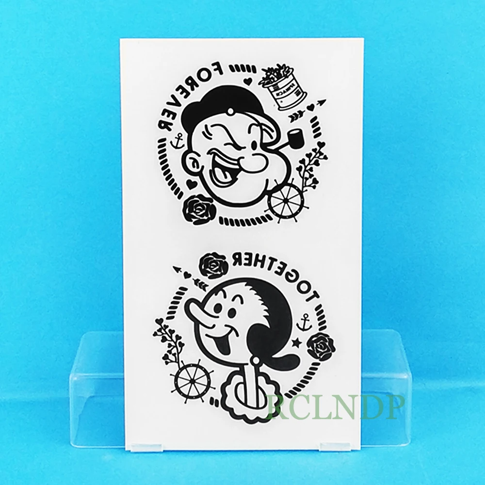 Waterproof Temporary Tattoo Sticker Popeye the Sailor Animation Anime tatto flash tatoo fake tattoos for child girl women men