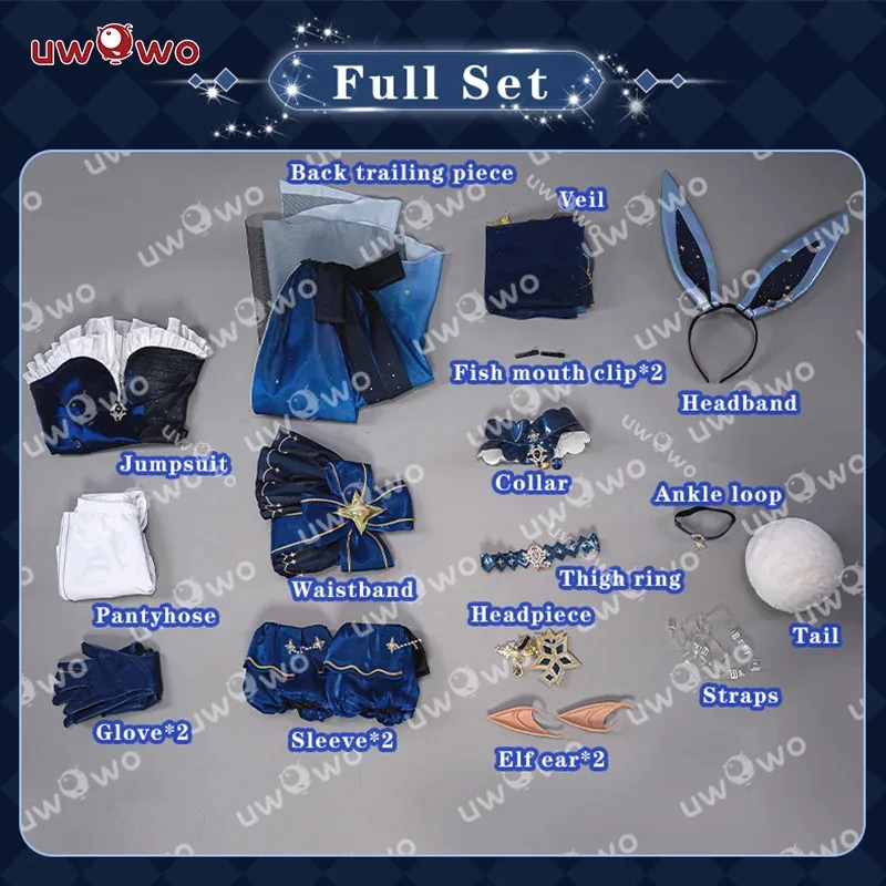 LAST BATCH UWOWO Layla Bunny Suit Cosplay Genshin Impact Fanart Layla Cute Bunny Ver. Cosplay Outfit