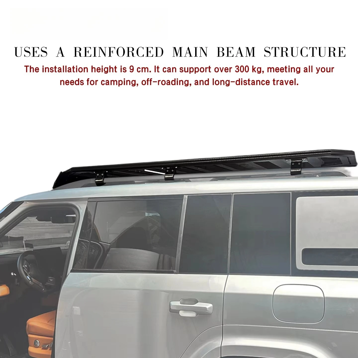 Car Roof Rack Aluminum Alloy Heavy - Duty No - Drill Installation Strong and Durable Expand Storage